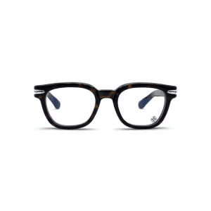 Chrome Hearts Drippin – Dark Tortoise Black Rx Glasses